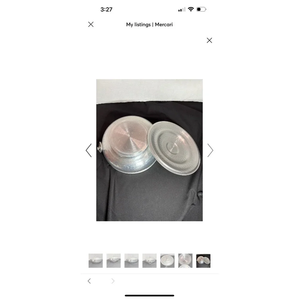 Vintage‎ Hammered Aluminum Serving Dish